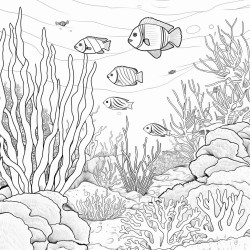 a living coral reef teeming with lives