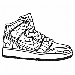 a basketball shoe inspired by a tigers stripes and colors