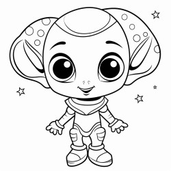 cute little funny alien