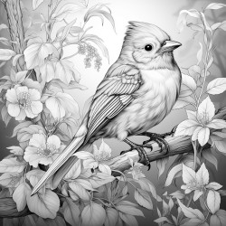 un petit inparable oiseau