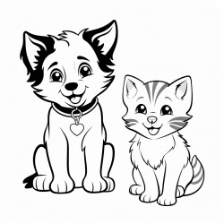 cat and dog