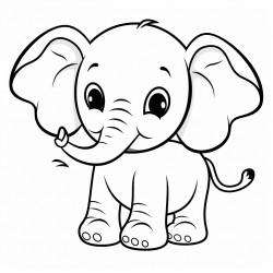 cute comicelefant