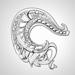 coloring book for adults shofar horn