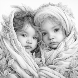 babies wrapped in blankets