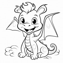 baby dragon happy