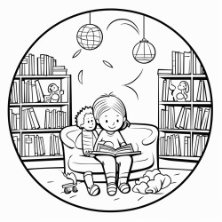 domowa biblioteczka pki pene ksiek wygodny fotel i kubek herbaty