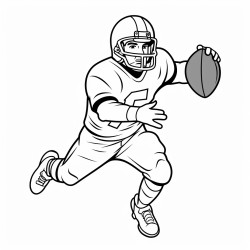a quarterback throwing a football