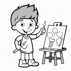 cartoons making art