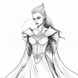 tall bald male vampire short women sorceress
