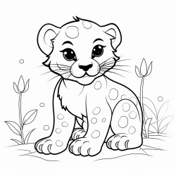 a cute panther night vision