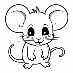 a cute tiny mouse