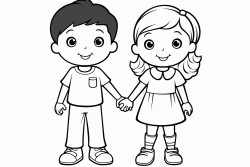 kids holding hands