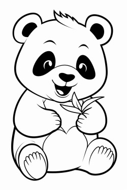 panda eating leaves