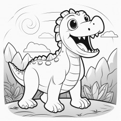 cartoon dinosaur
