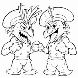 shrimps fight with chief