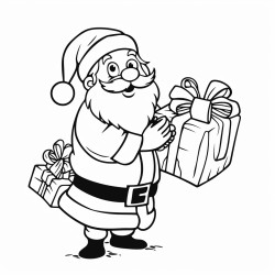 gen zee santa with bag of presents