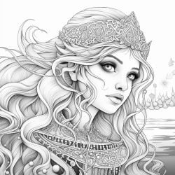 a elf girl who is water themed