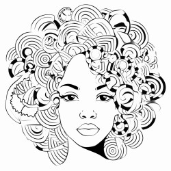a women with every race and culture as fragents of her face