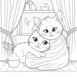 cozy coloring page