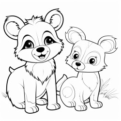 deer with panda