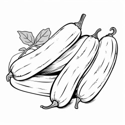 1 zucchini clipart