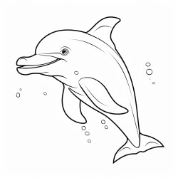 delfin para colorear