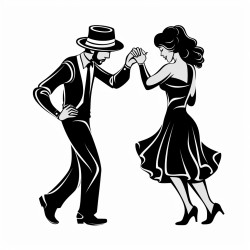 vector designs cut files couple of salsa dancers girls hair curly boy in hat caribbean couple