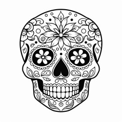 a skull for the day of the dead