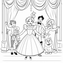 coloring pages based off of musicals