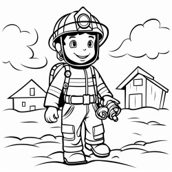 firefighter saving the day