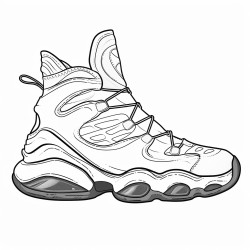 a hightech basketball shoe with a carbon fiber upper and a responsive cushioning system