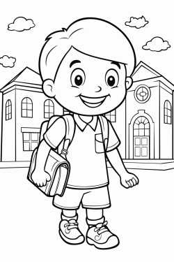 back to school coloring page