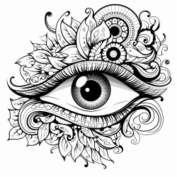 colorful eye