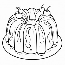 bundt cake with a piece removed