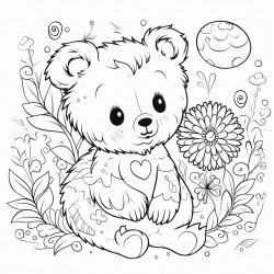 whimsical baby bear