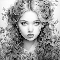 A girl intense portrait