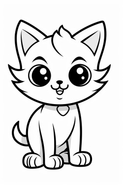cat coloring page