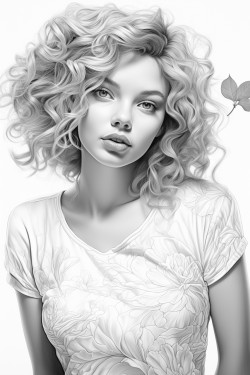 girl trying lipstick