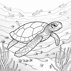 sea turtle seashore