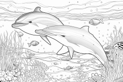 dolphins and rainbows