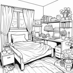 with no shading shade a semi thick lined teenage coming of age bedroom