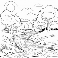 riverbank in summer