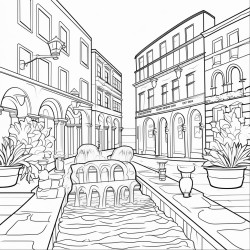 dibujos de fuentes de ruido en la ciudad