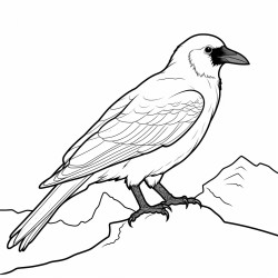 a cute icelandic raven