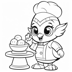 pastry chef bird