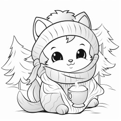 cozy coloring page