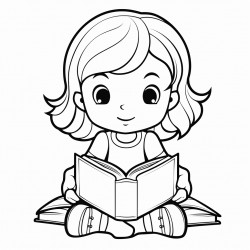 girl read book