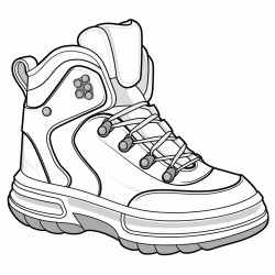 a basketball shoe featuring a hockey puck design and a winter sports theme
