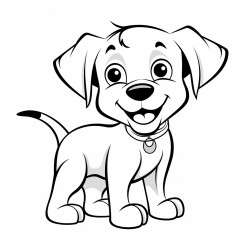 draw 30 images of dogs each featuring a different breed or pose