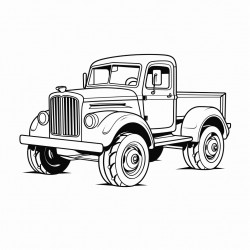 coloring page theme vehicle